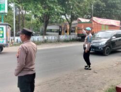 Cegah Kemacetan Jelang Berbuka, Polsek Dewantara Siaga Atur Lalin di Simpang Krueng Geukueh