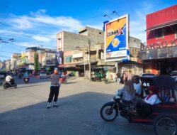 Jelang Buka Puasa, Polsek Banda Sakti Atur Lalu Lintas di Titik Rawan Kemacetan