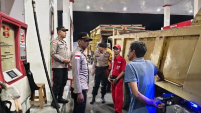 Polres Lhokseumawe Patroli SPBU Antisipasi Panic Buying BBM