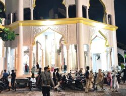 Polsek Banda Sakti Amankan Shalat Tarawih di Masjid Syuhada Mon Geudong