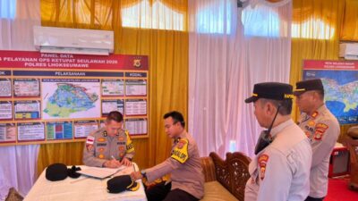 Tim Roops Polda Aceh Supervisi Pos Pelayanan Operasi Ketupat Seulawah 2026 di Lhokseumawe