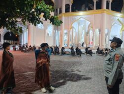 Polsek Banda Sakti Amankan Shalat Tarawih, Jamaah Ibadah Nyaman di Bulan Ramadan