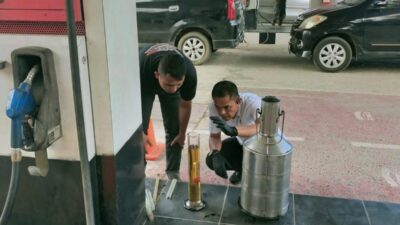 Satreskrim Polres Lhokseumawe Sidak SPBU, Pastikan Kualitas dan Takaran BBM Bersubsidi Sesuai Standar