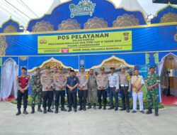 Haji Uma Kunjungi Pos Pelayanan Idul Fitri Polres Lhokseumawe, Motivasi Petugas Layani Pemudik dengan Optimal