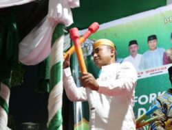 Tabuh Bedug oleh Kapolres Lhokseumawe Bersama Forkopimda Tandai Dimulainya Takbir Idul Fitri 1447 H, Ribuan Warga Padati Islamic Centre