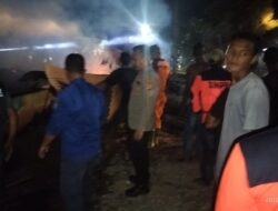 Polisi Datangi TKP Kebakaran Tiga Rumah di Blang Mangat, Kerugian Ditaksir Rp100 Juta