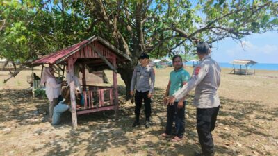 Pengamanan Pantai Rancung Diperketat saat Lebaran, Polisi Pastikan Wisatawan Aman dan Nyaman