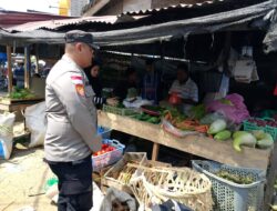 Patroli Dialogis Polsek Samudera, Antisipasi Guantibmas dan Pastikan Ketersediaan Sembako Aman