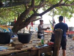 Patroli Dialogis Sat Polairud di Pesisir Pusong Baru, Imbau Nelayan Waspada Cuaca dan Jaga Kamtibmas