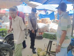 Cegah Guantibmas di Pasar Tradisional, Polsek Muara Satu Tingkatkan Patroli Dialogis di Batuphat Timur