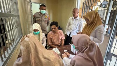 Polres Lhokseumawe Gelar Pemeriksaan HIV dan IMS untuk Tahanan, Seluruhnya Dinyatakan Negatif