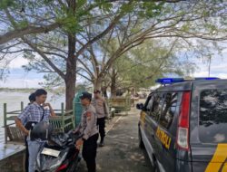 Patroli Jelang Salat Jumat, Polsek Banda Sakti Antisipasi Balap Liar di Waduk Pusong