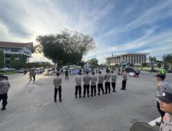 Polres Lhokseumawe Amankan Aksi Unras Damai di Taman Riyadhah, Situasi Berlangsung Kondusif