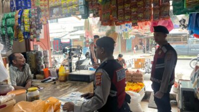 Patroli Kota Presisi di Pusat Ekonomi, Sat Samapta Polres Lhokseumawe Hadirkan Rasa Aman bagi Masyarakat