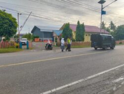 Strong Point Pagi, Polsek Blang Mangat Atur Lalu Lintas di Depan Sekolah