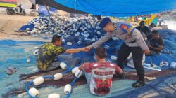 Patroli Dialogis di PPI Pusong, Sat Pol Airud Lhokseumawe Imbau Nelayan Waspada Cuaca Ekstrem