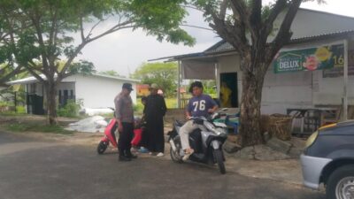 Cegah Balap Liar Saat Sholat Jumat, Polsek Banda Sakti Patroli Humanis di Waduk Pusong