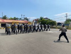 Polres Lhokseumawe Tingkatkan Kesiapsiagaan, Personel Ikuti Latihan Dalmas