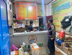 Patroli Terminal Pase, Sat Samapta Polres Lhokseumawe Jaga Keamanan Aktivitas Angkutan L300 dan Hiace