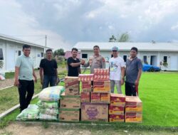 Polres Lhokseumawe Salurkan Bantuan untuk Penyintas Banjir di Sawang, Warga Sampaikan Apresiasi