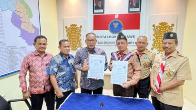 Pramuka dan BNN Lhokseumawe Bentuk Saka Anti Narkoba, Sasar Pelajar hingga Masyarakat