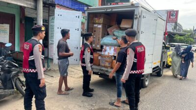 Patroli Kota Presisi, Sat Samapta Polres Lhokseumawe Jaga Keamanan Pusat Ekonomi Kota