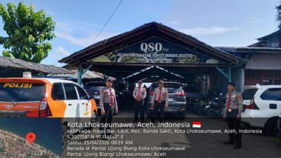 Sat Pamobvit Polres Lhokseumawe Perketat Pengamanan Objek Wisata, Antisipasi Gangguan Kamtibmas