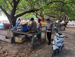 Patroli Dialogis Sat Polairud Sambangi Pesisir Pusong Baru, Nelayan Diimbau Utamakan Keselamatan Melaut