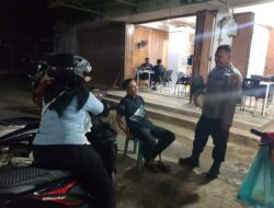 Patroli Malam Polsek Samudera Sisir Titik Rawan, Antisipasi Guantibmas dan Kriminalitas