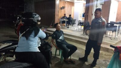 Patroli Malam Polsek Samudera Sisir Titik Rawan, Antisipasi Guantibmas dan Kriminalitas