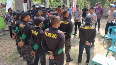 Sat Binmas Polres Lhokseumawe Tinjau Satkamling, Dorong Warga Aktif Jaga Kamtibmas