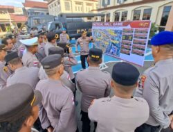 Polres Lhokseumawe Matangkan Pengamanan Kota Lewat Simulasi Sispamkota dan Tactical Wall Game