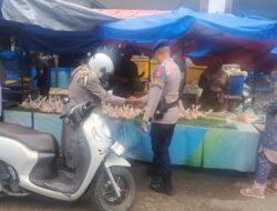 Patroli Dialogis Sat Polairud Lhokseumawe di Pasar Pusong, Cegah Premanisme dan Jaga Kebersihan