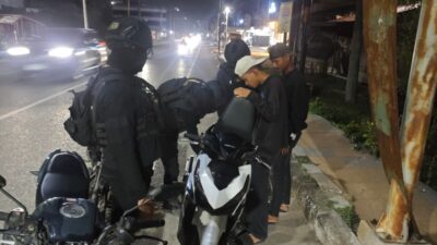 Tim Star Reborn Polres Lhokseumawe Amankan 10 Sepeda Motor, Tindak Kenakalan Remaja di Keude Cunda