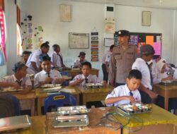 Polisi Kawal Penyaluran Makanan Bergizi Gratis di Muara Satu, Ribuan Warga Terima Manfaat
