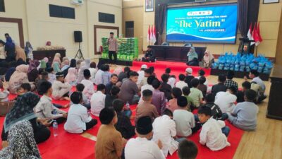 Polres Lhokseumawe dan YAI Santuni 150 Anak Yatim, Tebar Kepedulian Lewat Program Orang Tua Asuh