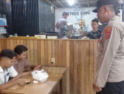 Patroli Malam Polsek Meurah Mulia, Polisi Imbau Warga Waspada Curanmor dan Jaga Kamtibmas 