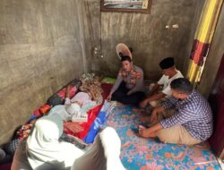 Kapolres Lhokseumawe Serahkan Bantuan kepada Warga Penderita Kanker Otak di Pusong Lama