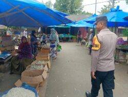 Patroli Dialogis di Pasar Batuphat Timur, Polsek Muara Satu Cegah Guantibmas