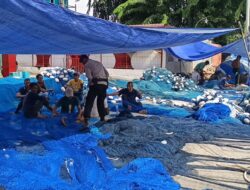 Patroli Dialogis di PPI Pusong Lama, Sat Pol Airud Polres Lhokseumawe Jaga Keamanan Kawasan Pesisir