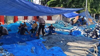 Patroli Dialogis di PPI Pusong Lama, Sat Pol Airud Polres Lhokseumawe Jaga Keamanan Kawasan Pesisir