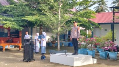 Kapolsek Syamtalira Bayu Jadi Pembina Upacara di SMAN 1 Bayu, Sampaikan Pesan Disiplin dan Bijak Bermedsos