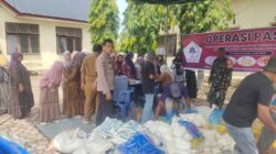 Polisi Kawal Pasar Murah di Nisam, Warga Antusias Berburu Kebutuhan Pokok Bersubsidi