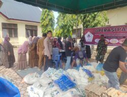Polisi Kawal Pasar Murah di Nisam, Warga Antusias Berburu Kebutuhan Pokok Bersubsidi