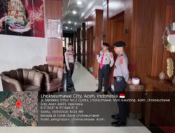 Sat Pamobvit Polres Lhokseumawe Perketat Pengamanan Objek Wisata dan Hotel, Antisipasi Gangguan Kamtibmas