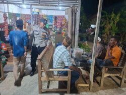 Patroli Dialogis Malam Hari, Polsek Muara Batu Antisipasi Gangguan Kamtibmas