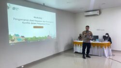 Di Workshop LMAN, Kabag Ops Polres Lhokseumawe Paparkan Strategi Pengamanan Aset Kawasan
