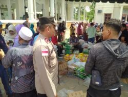 Polsek Muara Satu Amankan Pasar Murah Jelang Idul Adha di Blang Pulo