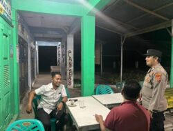 Patroli Dialogis Polsek Sawang Cegah Guantibmas di Lokasi Keramaian