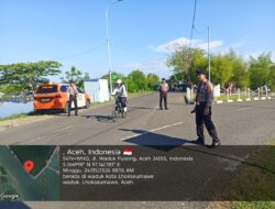 Sat Pamobvit Polres Lhokseumawe Amankan Objek Wisata dan Car Free Day